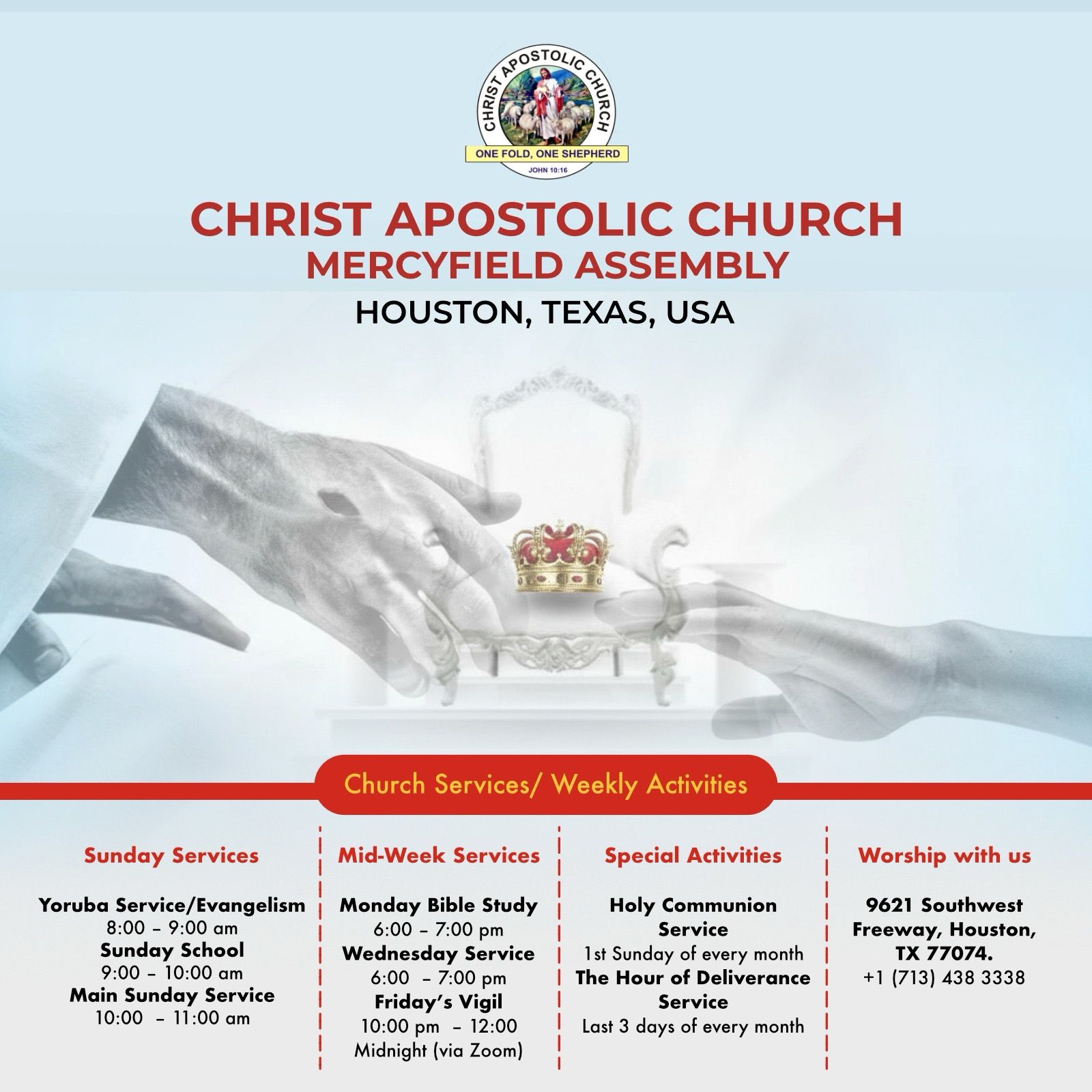 Weekly Services Flyer